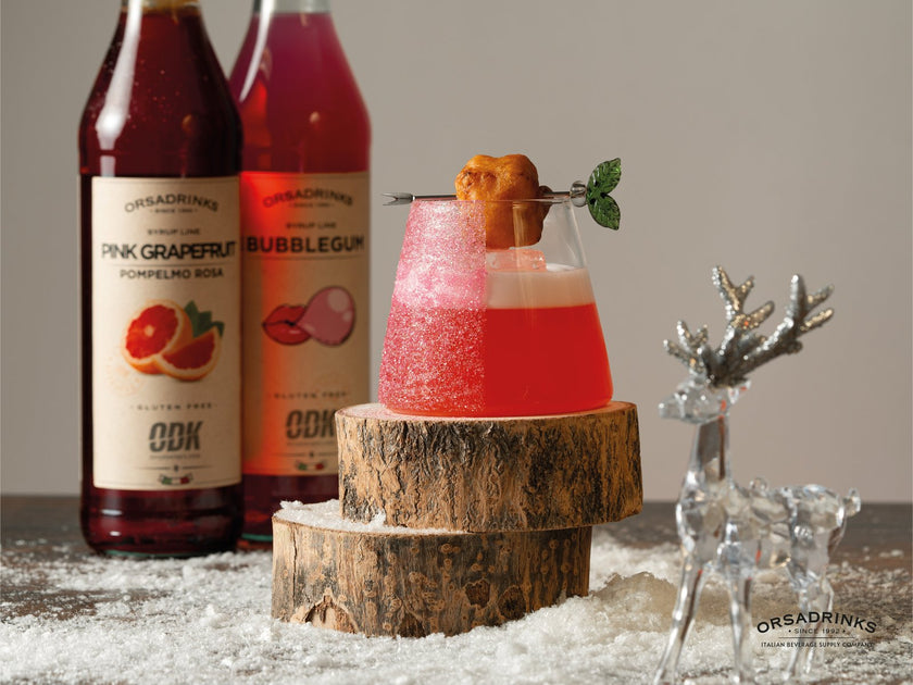 Bourbon Rose med ODK Pink Grapefruit och Bubblegum Syrup