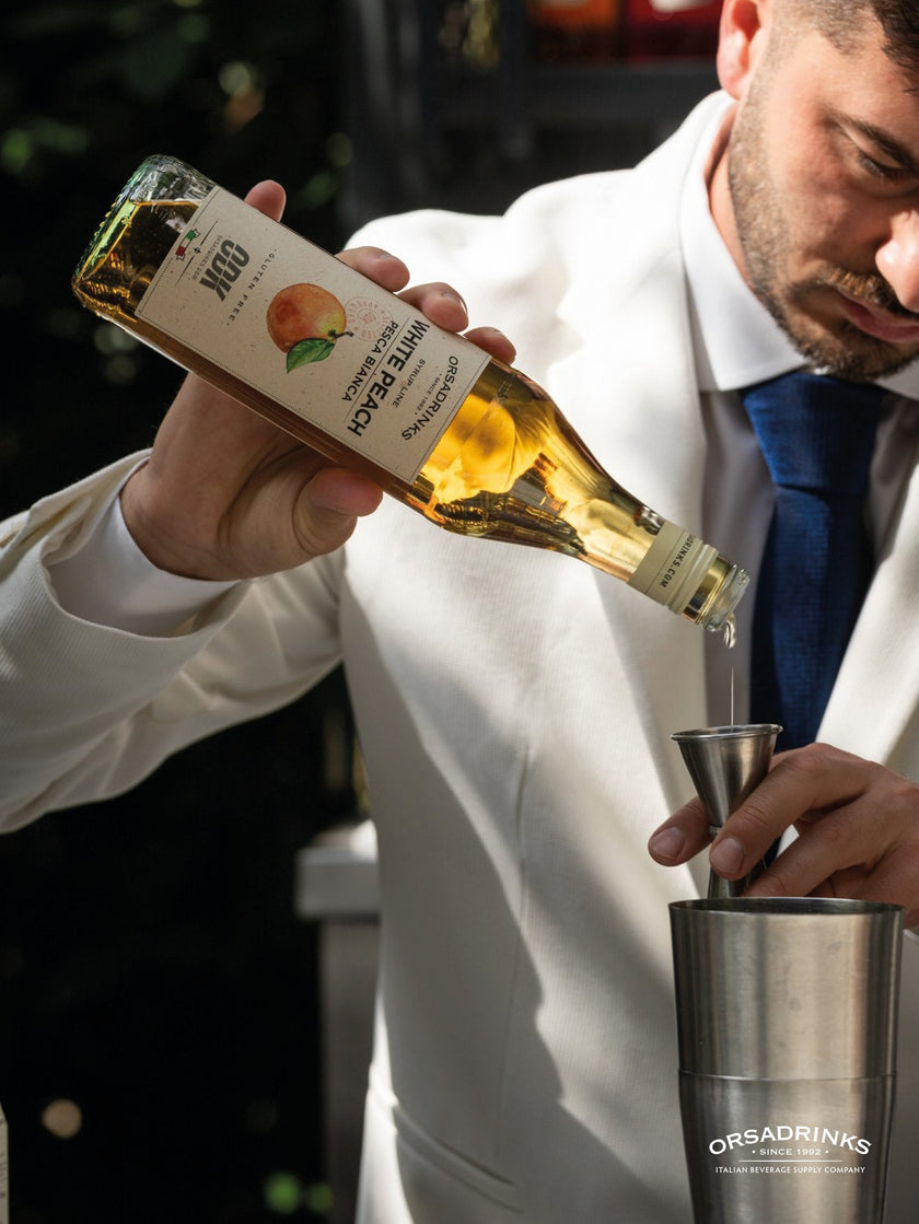 Vit Persika Spritz med ODK Vit Persika Syrup
