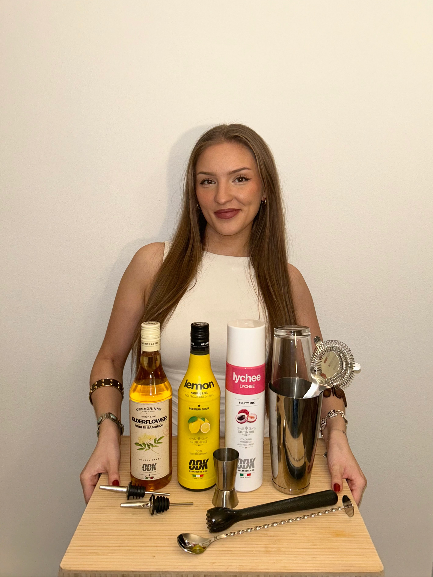 Kelli Kit – Komplett Cocktail Kit med Barutrustning, Puré, Syrup & Citronjuice